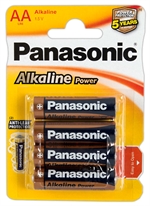 4 Stk. Panasonic Alkaline AA Batterier